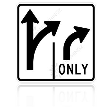 MUTCD R3-8 Intersection Lane Control